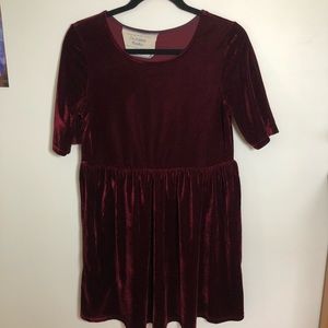 Red Velvet Dress